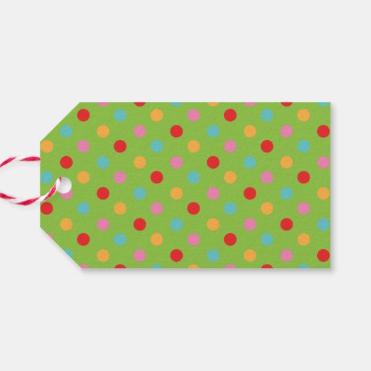 メリーカラフルクリスマスパーソナライズされたプレゼントラベル ギフトタグ (裏面横)