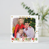 メリーカラフルクリスマス家族金ゴールド シーズンカード (スタンド正面)