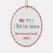 メリーカラフルクリスマス年オーナメント セラミックオーナメント (右)