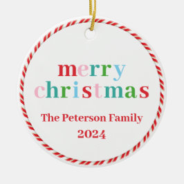 メリーカラフルクリスマス年オーナメント セラミックオーナメント