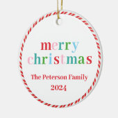 メリーカラフルクリスマス年オーナメント セラミックオーナメント (左)
