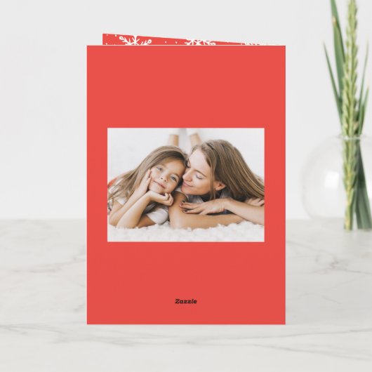 メリーカラフルクリスマス赤と緑2の写真 シーズンカード (裏面)