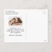 メリーカラフルクリスマス赤と緑2の写真 シーズンポストカード (裏面)