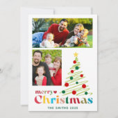 メリーカラフルクリスマス2カスタム枚 シーズンカード (正面)