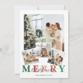 メリーカラフルクリスマス5枚の写真 シーズンカード (正面)