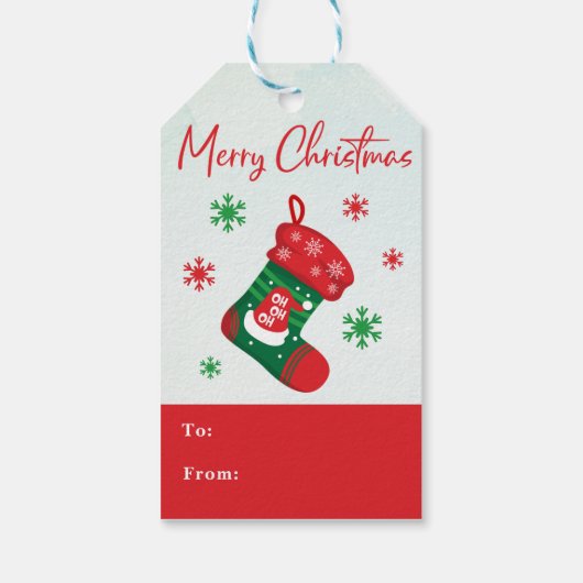 メリーカラフルクリスマス ギフトタグ (裏面)