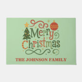 メリーカラフルクリスマス ドアマット (正面)