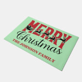 メリーカラフルクリスマス ドアマット (アングル)