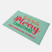 メリーカラフルクリスマス ドアマット (アングル)