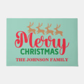 メリーカラフルクリスマス ドアマット (正面)