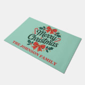 メリーカラフルクリスマス ドアマット (アングル)