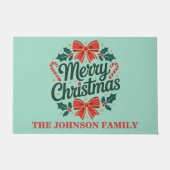 メリーカラフルクリスマス ドアマット (正面)