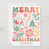 メリーカラフルモダンクリスマス・ボホ シーズンカード (正面)