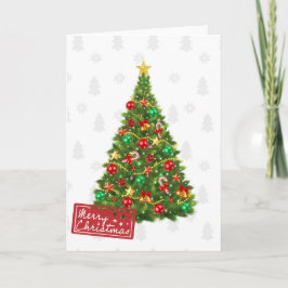 メリーカラフルモダンスタイリッシュクリスマス カード