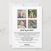 メリーカラフル明るい年の検討ポートレート シーズンカード (裏面)