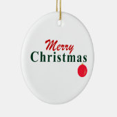 メリーカラフル・クリスマスと赤ぶら下がったオーナメント セラミックオーナメント (右)