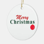 メリーカラフル・クリスマスと赤ぶら下がったオーナメント セラミックオーナメント (左)