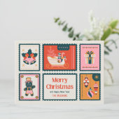 メリーカラフル・クリスマス・グリーティングの切手 シーズンカード (スタンド正面)