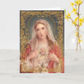 メリーカードのおびえさせていたハート カード (黄色い花)