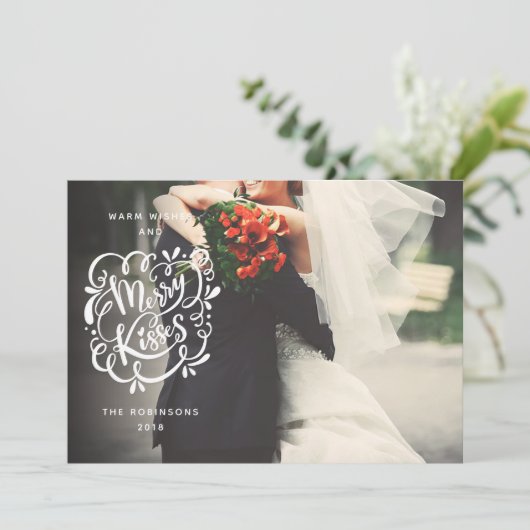 メリーキスタイポグラフィクリスマス シーズンカード (スタンド正面)