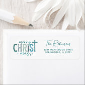 メリーキストマスクリスチャンカスタムボホ姓 ラベル (インサイチュ)