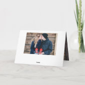 メリーキス暖かい願い救日付4写真折り畳み シーズンカード (裏面)