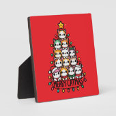 メリーキャッツキュートキャットクリスマスツリーホリデイ フォトプラーク (正面)