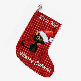 メリーキャットマスクリスマスストッキング スモールクリスマスストッキング