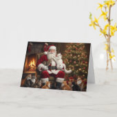 メリーキャットマス カード (黄色い花)