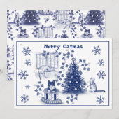 メリーキャットマス - クリスマスカード (正面/裏面)