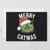 メリーキャットマス ユニークな猫愛好家のクリスマス シーズンカード (正面)