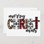 メリーキリストマスバッファロープレイド シーズンポストカード (正面/裏面)