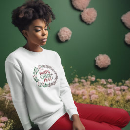 メリーキリストリースクリスチャン女性長 Tシャツ