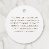 メリーキリスト教宗教リースギフト フェイバータグ (裏面)