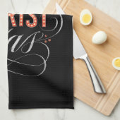 メリーキリスト教黒板書道 キッチンタオル (四つ折り)