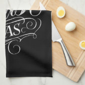 メリーキリスト教黒板書道 キッチンタオル (四つ折り)