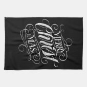 メリーキリスト教黒板書道 キッチンタオル (横)