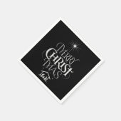 メリーキリスト教黒板書道 スタンダードカクテルナプキン (角)
