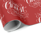 メリーキリスト教黒板書道 ラッピングペーパー (ロールコーナー)