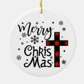 メリーキリスト・マスクリスチャン聖降誕祭 セラミックオーナメント (裏面)