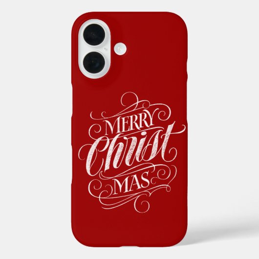 メリーキリズマス宗教教区書道 Case-Mate iPhoneケース (裏面)