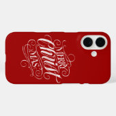 メリーキリズマス宗教教区書道 Case-Mate iPhoneケース (裏面 (横))