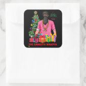 メリーギャングラッパのXマスおもしろい スクエアシール (バッグ)