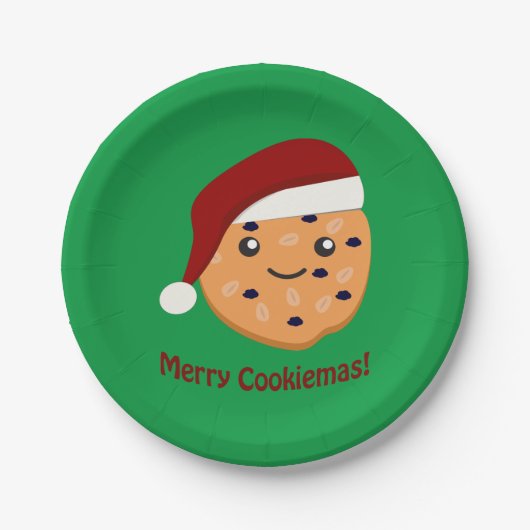 メリークッキーマス クリスマス Cookie ペーパープレート (正面)