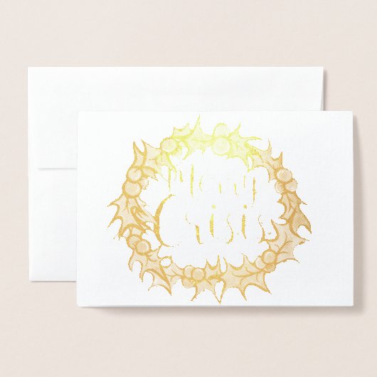 メリークライシス 箔カード (封筒付き正面)