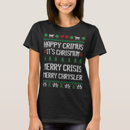メリークライスラー ハッピー クリムス メリークライシス クリスマス Tシャツ