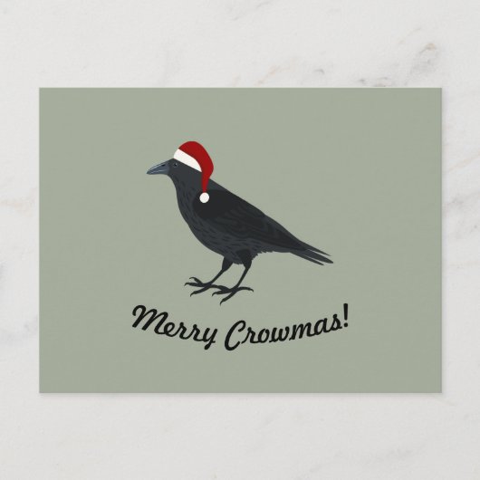 メリークラウマスクリスマスクロウホリデーハガキ シーズンポストカード (正面)
