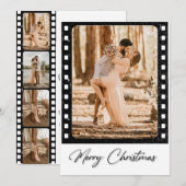 メリークラシッククリスマスのカメラフィルムコラージュ写真 シーズンカード (正面/裏面)