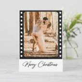 メリークラシッククリスマスのカメラフィルムコラージュ写真 シーズンカード (スタンド正面)