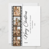 メリークラシッククリスマスのカメラフィルムコラージュ写真 シーズンカード (裏面)